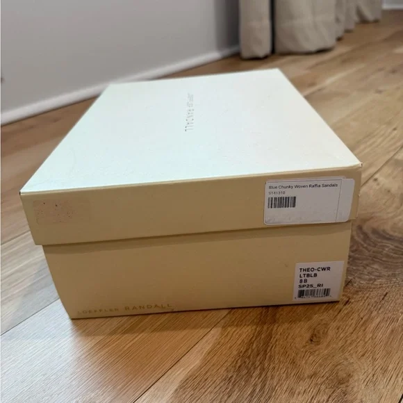 Loeffler Randall Theo Blue Two−Band Sandal - Picture 3 of 15